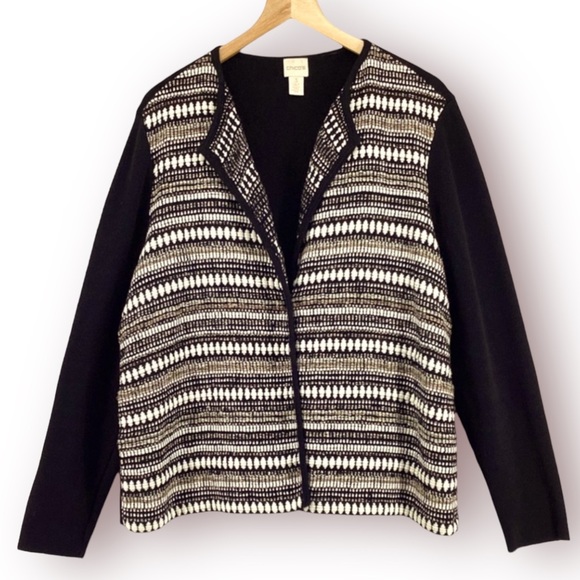 CHICO’S COTTON BLEND SWEATER CARDIGAN - Picture 15 of 15